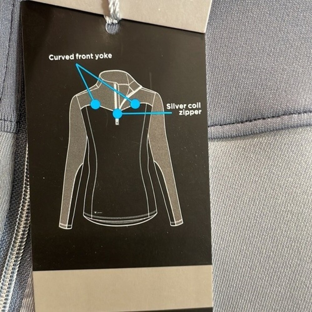 NEW Levelwear Bayshore Active Midlayer Quarter Zip in Pebble Gray Size Small - Picture 6 of 10